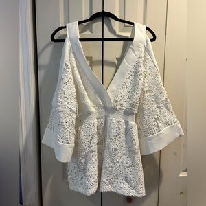Blithe white romper